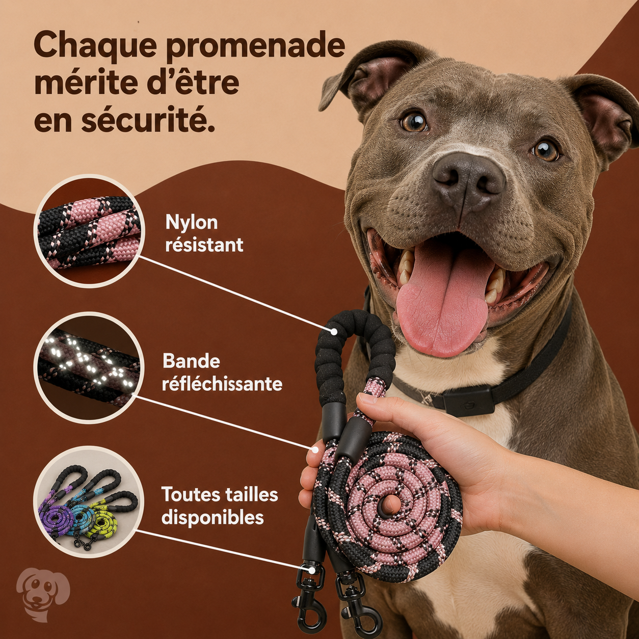 Laisse Réfléchissante