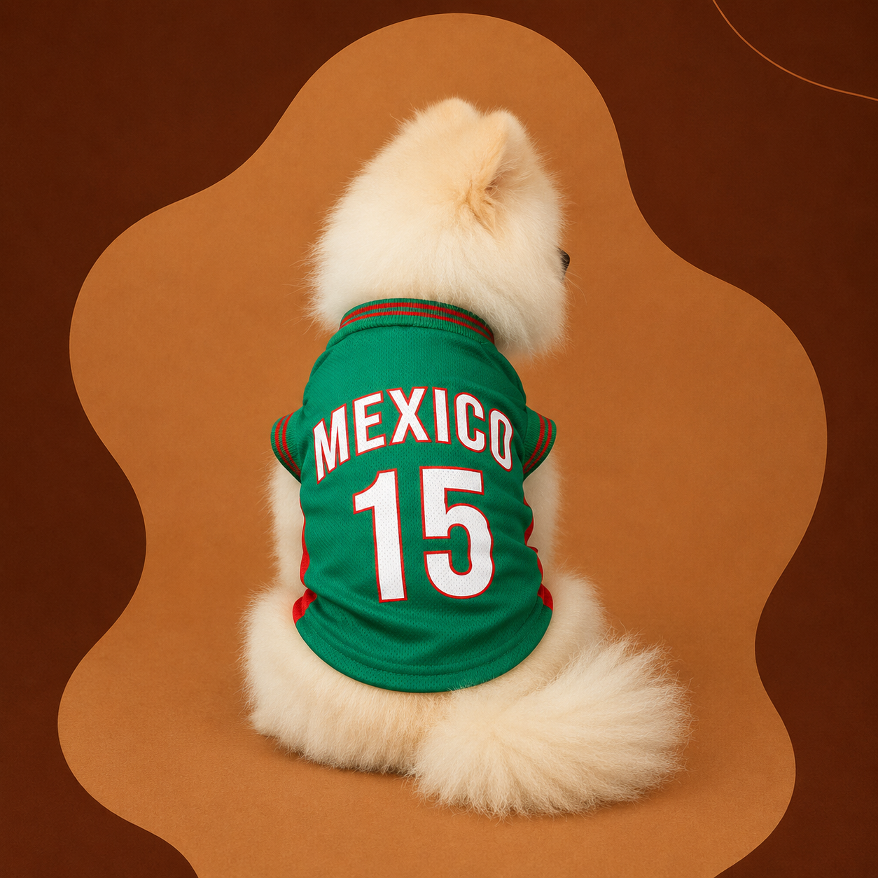 Maillot Mexique pour chien — vert El Tri FIFA 2026