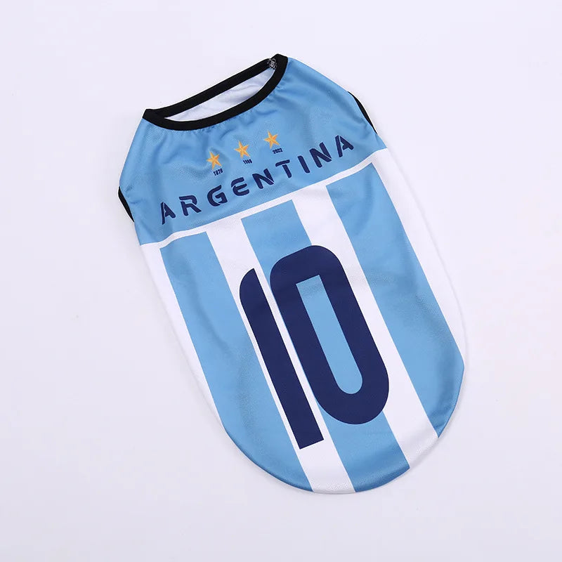 Maillot de foot pour chien — tailles XS à 4XL