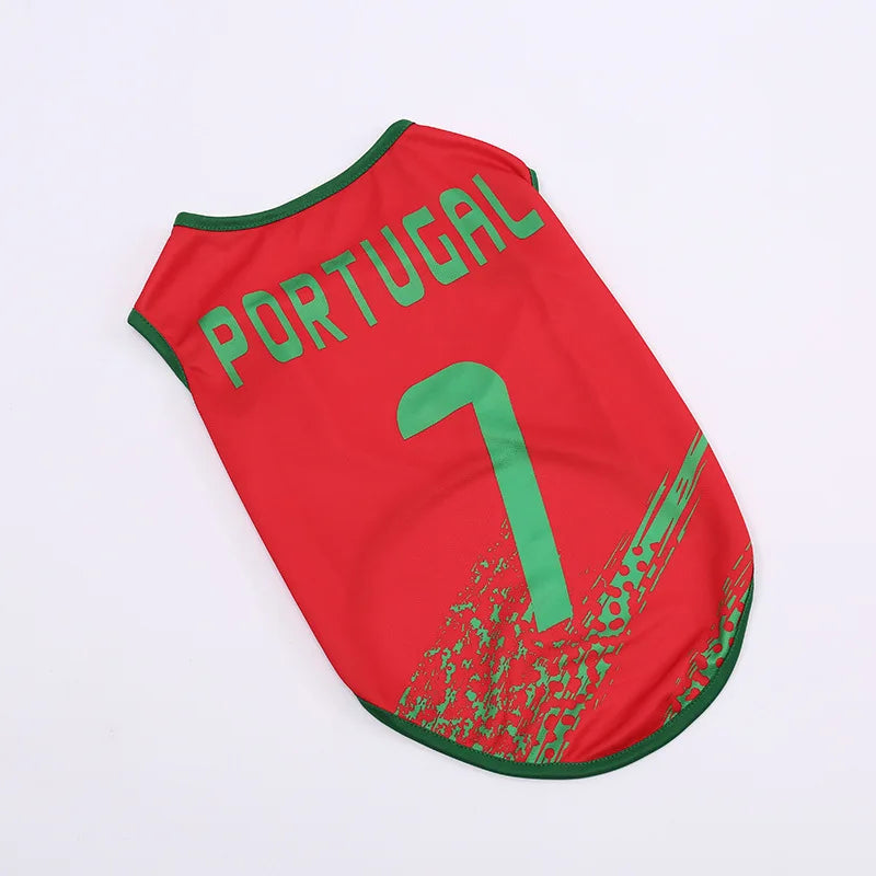 Maillot de foot pour chien — plusieurs nations disponibles FIFA 2026